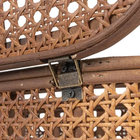 Hello Honey&reg; Modern Decorative Oval Woven Rattan Storage Box Set Dark Brown {10}