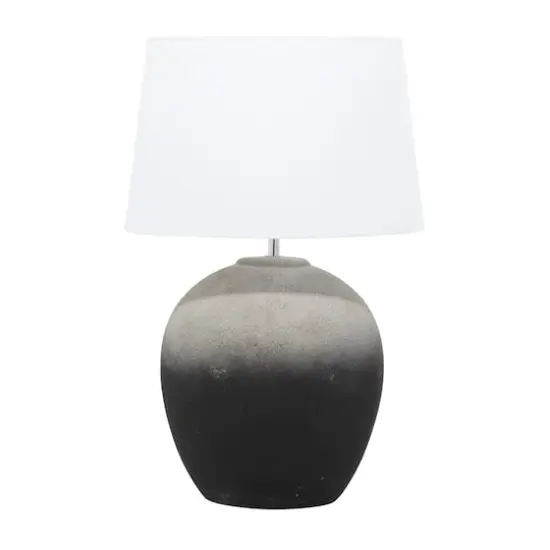 23'' Black Ceramic Transitional Table Lamp {1}