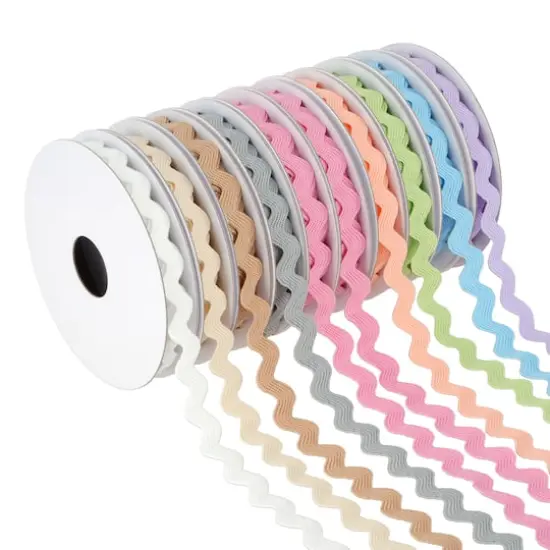 3/8" x 2yd. Ric Rac Value Pack Ribbon by Celebrate It® Pastel Colors {1}