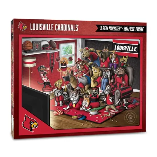 College Football Purebred Fans A Real Nailbiter 500 Piece Puzzle Louisville Cardinals {1}