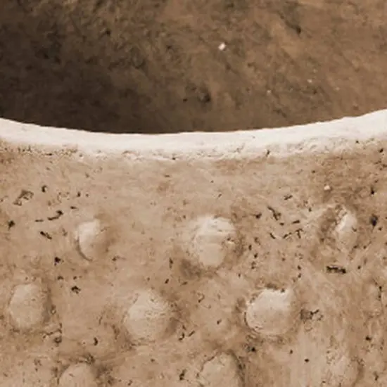 Hello Honey&reg; 7'' Distressed Finish Sandstone Hobnail Planter {15}