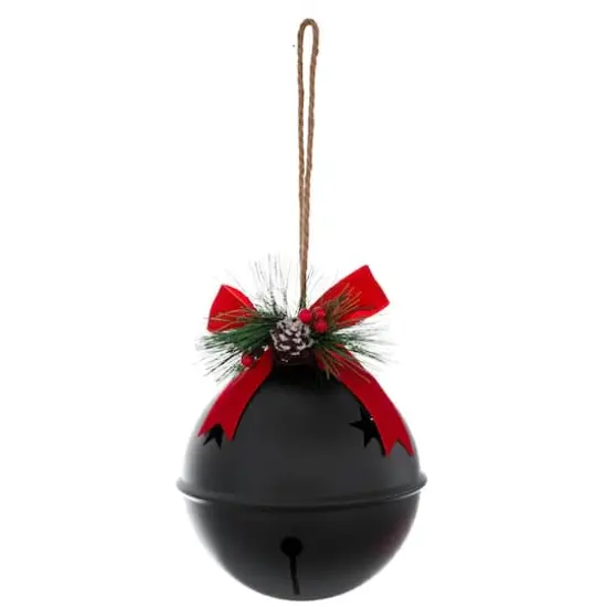 7.5" Jumbo Black Bell with Pinecone & Berries by Ashland® {1}