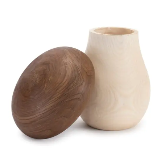 Wood Mushroom Box D&eacute;cor Set {6}