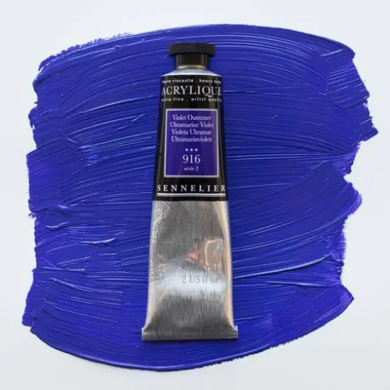 Sennelier Extra Fine Artists' Acrylic Paint, 60mL 916 Ultramarine Violet {4}