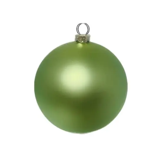 Whitehurst 12 Pack 2.75" Matte Glass Ball Christmas Ornaments Shale Green {1}