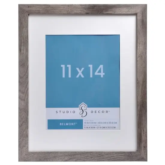 Gray Belmont Frame with Mat by Studio D&eacute;cor&reg; {1}
