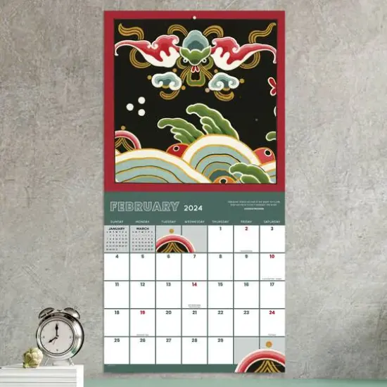 TF Publishing 2024 Year of the Dragon Wall Calendar {5}