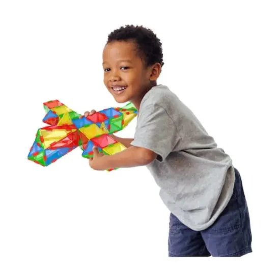 Techno Tiles - Geometric Snap & Build Tiles: Primary Colors: 240+ Pcs {5}