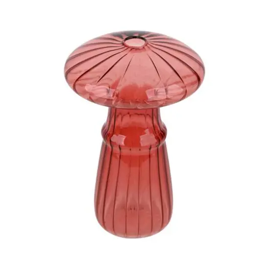 4.5" Burgundy Glass Mushroom Tabletop D&eacute;cor by Ashland&reg; {3}