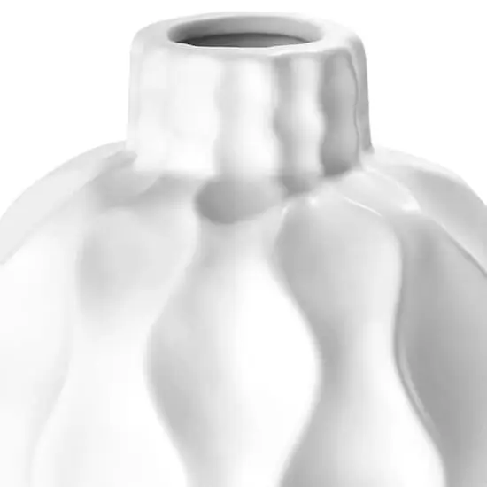 American Art Decor 19.5" Porcelain Purity Tabletop Vase White {5}