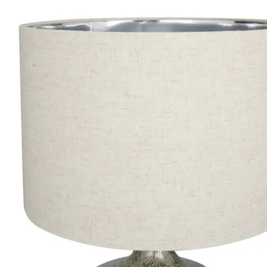 Champagne Linen Transitional Table Lamp, 21" x 13" x 13" {6}
