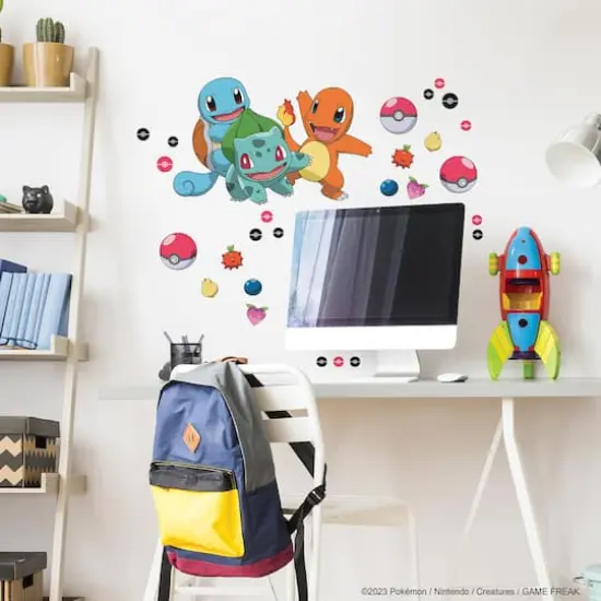 RoomMates Pok&eacute;mon Squirtle, Charmander & Bulbasaur Peel & Stick Giant Wall Decals {3}