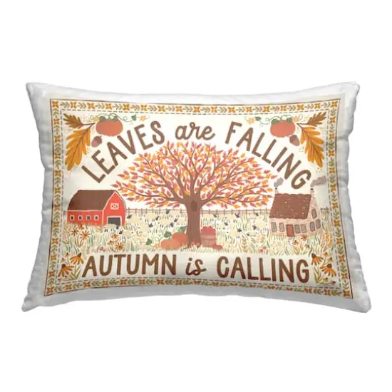 Stupell Industries Leaves Are Falling Scene Decorative Printed Throw Pillow {1}