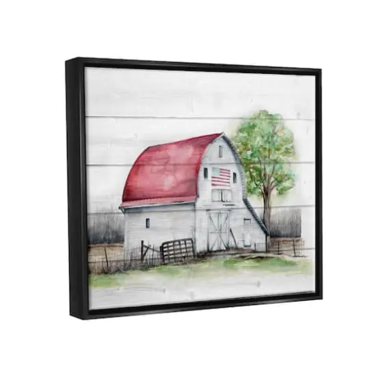 Stupell Industries Rustic Americana Barn Floater Framed Art Black {4}