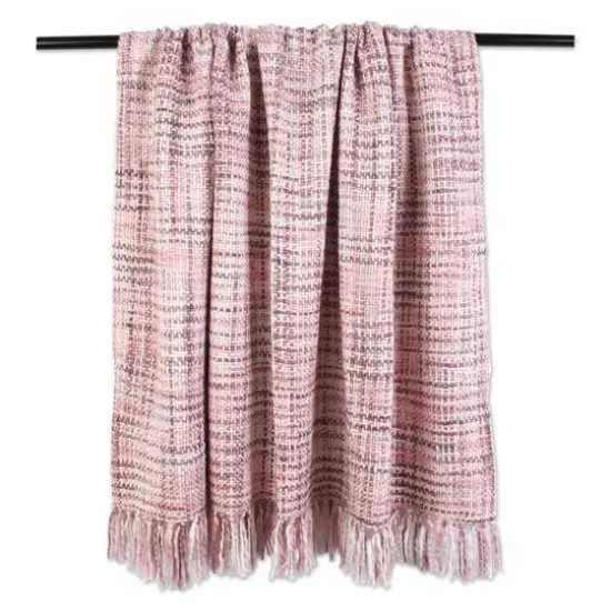 DII&reg; Blush Variegated Acrylic Woven Throw {5}