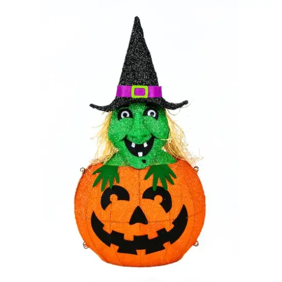 28'' Pre-Lit Pumpkin and Witch Halloween D&eacute;cor {6}