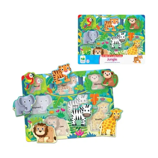 My First Lift & Learn Puzzle - Jungle: 7 Pcs {4}