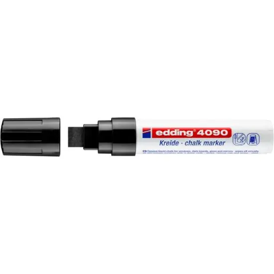 edding&reg; 4090 Jumbo Chalk Marker Black {4}