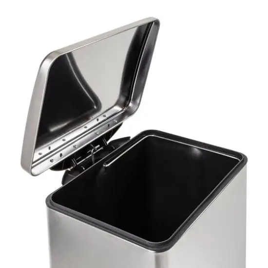 Honey Can Do Tall & Wide 58L Stainless Steel Step Trash Can with Lid {6}