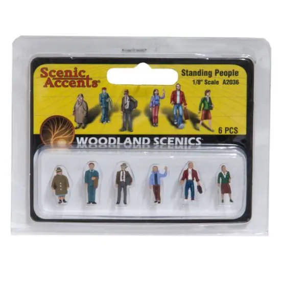 Woodland Scenics&reg; 1/8" Standing People Scale Figures  {1}