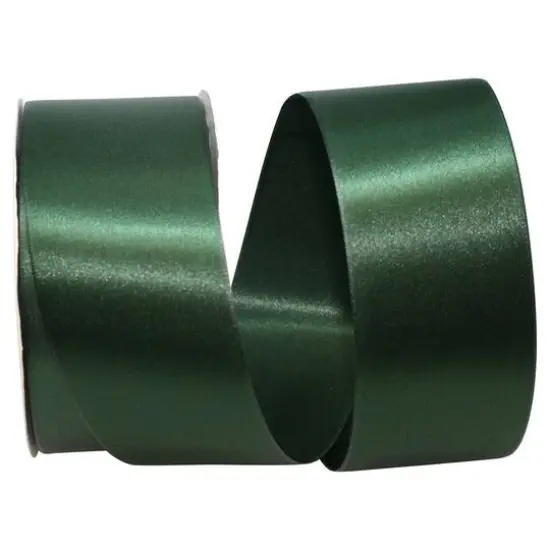 JAM Paper 2.25" x 50yd. Double Face Satin Allure Ribbon Forest {1}