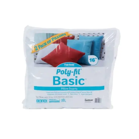 Poly-Fil&reg; 16" x 16" Basic Pillow Inserts, 2ct. {1}