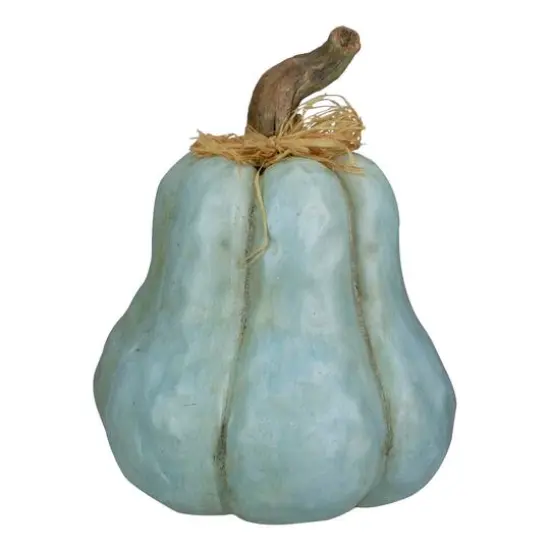 12" Blue Gourd Fall Harvest Tabletop Decoration {1}