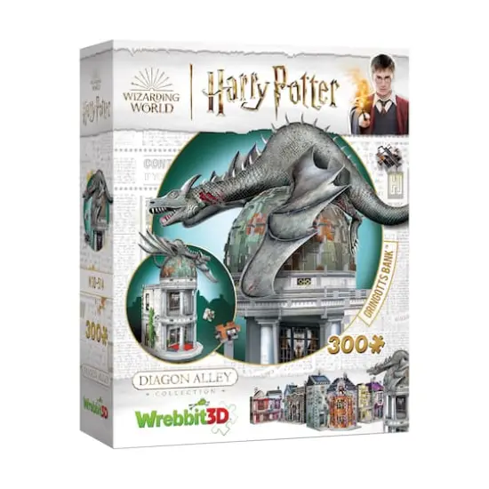 Harry Potter Diagon Alley Collection - Gringotts Bank 3D Puzzle: 300 Pcs {1}