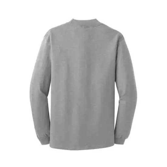 Port & Company Essential Mock Turtleneck Athletic Heather {5}