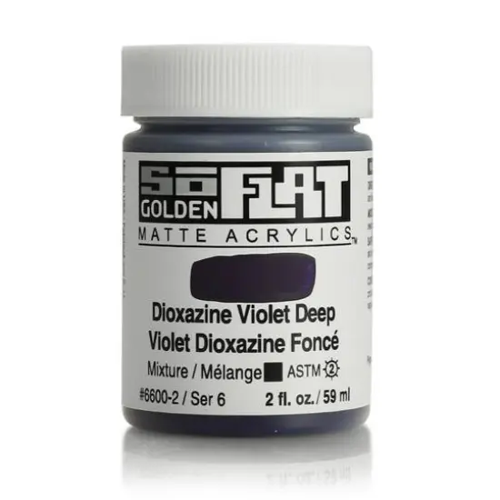 Golden&reg; 2oz. SoFlat Matte Acrylic Paint Dioxazine Violet Deep {1}