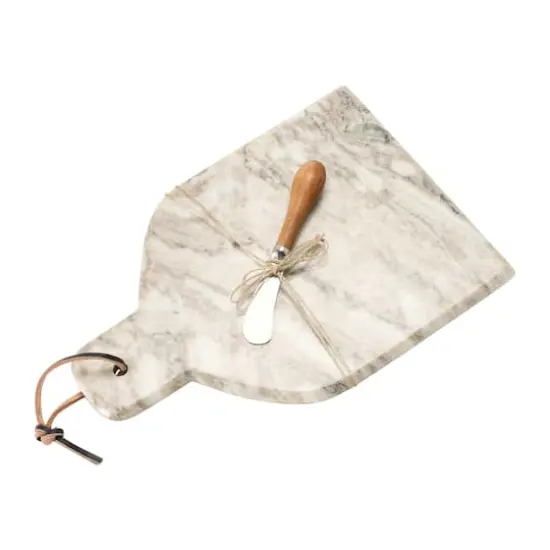 Hello Honey&reg; Marble Cheese & Cutting Board with Canap&eacute; Knife {5}