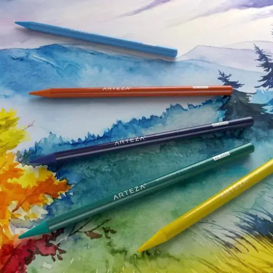 Arteza&reg; 24 Piece Woodless Watercolor Pencils {6}