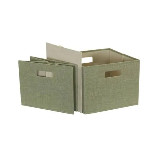 Household Essentials Storage Cubes, 2ct. Green {7}