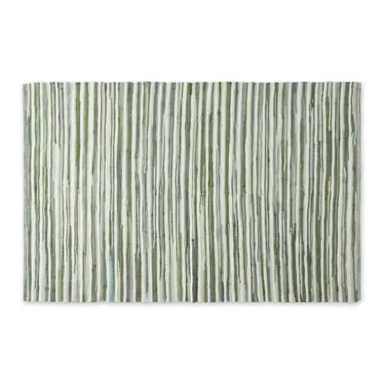 DII&reg; Slim Stripe Cotton Chindi Rug, 4ft. x 6ft. Jadeite {1}
