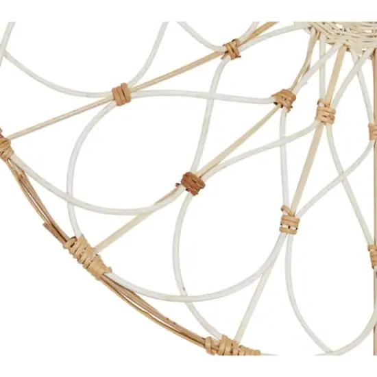 Set of 3 Brown Wood Coastal Style Abstract Wall Decor, 20", 24", 28" {4}