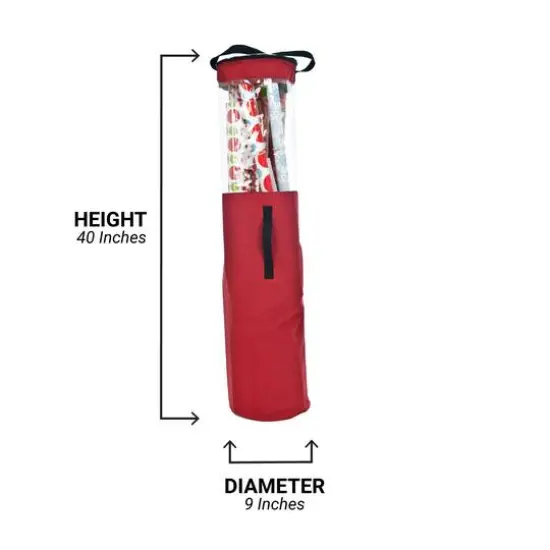 Santa's Bag Christmas Wrapping Paper Storage Container {12}