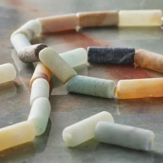 Blue & Green Amazonite Tube Beads, 13mm by Bead Landing&trade; {3}