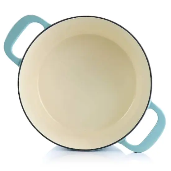 Martha Stewart 7qt. Enameled Cast Iron Dutch Oven with Lid Turquoise {7}