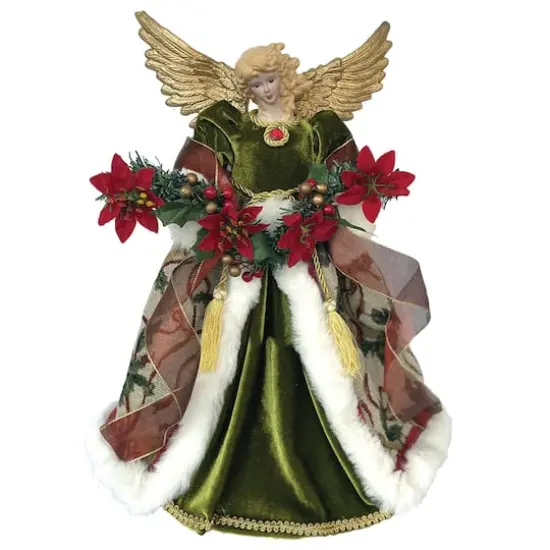 Santa's Workshop 16" Poinsettia Angel Tree Topper {1}