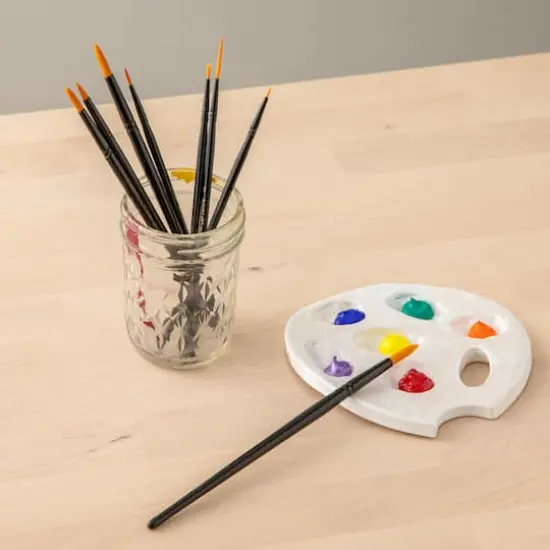 Necessities&trade; Golden Synthetic Round Acrylic Brushes By Artist's Loft&reg; {3}