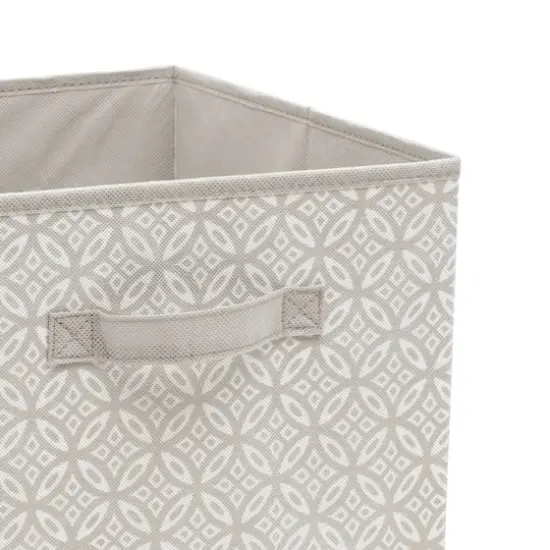 Simplify Gray Boho Collapsible Storage Cube {3}