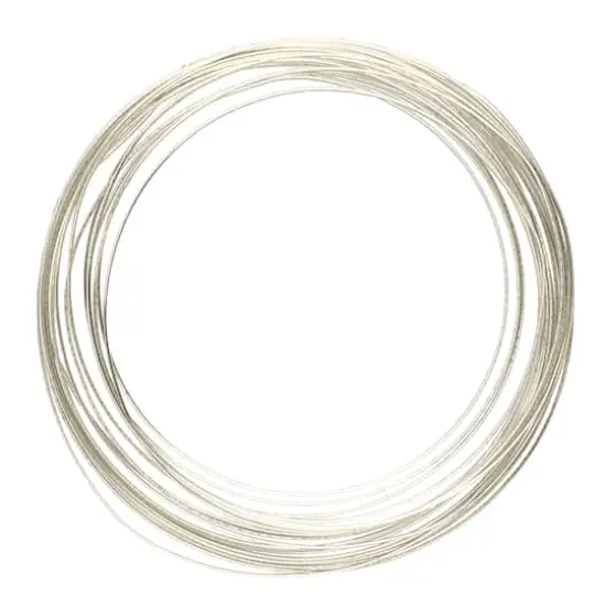 The Beadsmith&reg; Wire Elements&trade; 18 Gauge Tarnish Resistant Soft Temper Wire, 4yd. Silver {1}