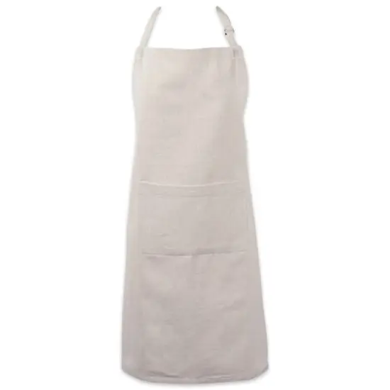 DII&reg; Solid Chambray Chef Apron Natural {1}