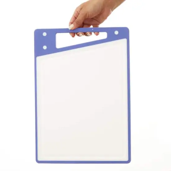 JoyJolt&reg; Cutting Board Set White and Purple {6}