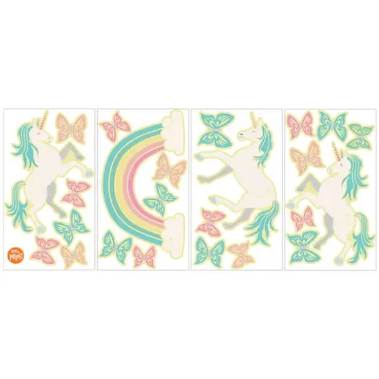 WallPops Enchanting Unicorns Glow in the Dark Wall Art Kit {3}