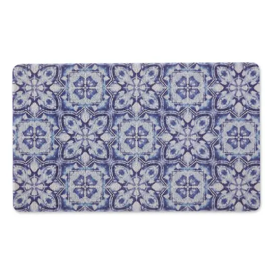 DII&reg; Blue Tile Tufted Mat {1}