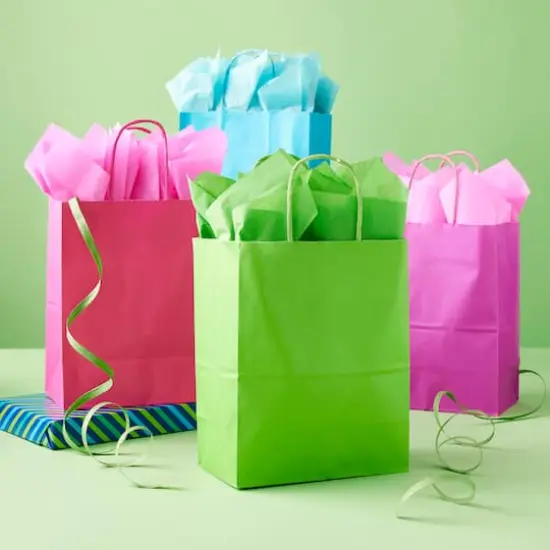 Assorted Bright Colors Medium Gifting Bags by Celebrate It&trade; {3}