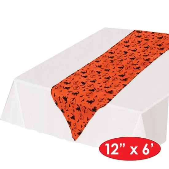 Beistle Halloween Fabric Table Runner {6}