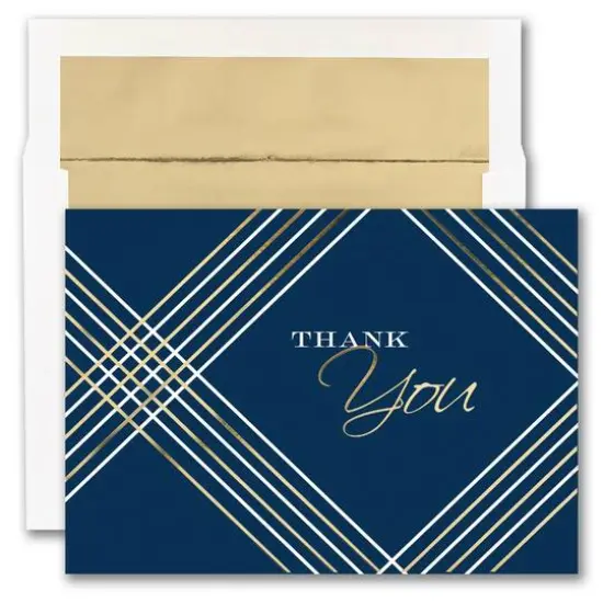 JAM Paper 5.625" x 7.875" Geometric Thank You Cards & Envelopes, 25ct. {1}