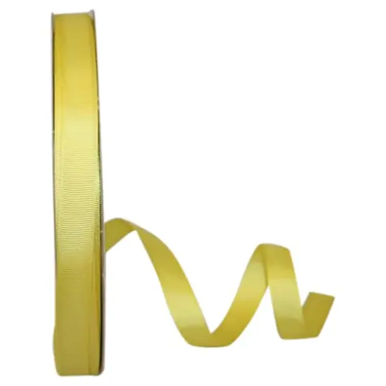 JAM Paper 5/8" x 100yd. Grosgrain Style Wired Ribbon Lemon {1}